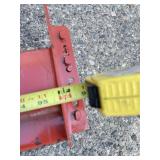 Quantity 2 - Heavy Duty Teardrop Pallet Rack / Racking Load Beams - 96" Long (Wide)  and 4.5" High