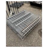Pallet Rack Industrial Heavy Duty Racking Wire / Metal Mesh Decking Deck Shelf - 9 Decks
