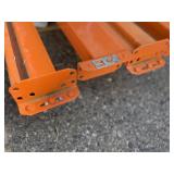 Quantity 4 - Heavy Duty Teardrop Pallet Rack / Racking Load Beams - 96" Long (Wide)  and 4" High