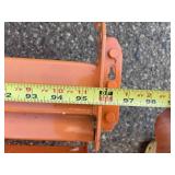 Quantity 4 - Heavy Duty Teardrop Pallet Rack / Racking Load Beams - 96" Long (Wide)  and 4" High