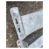 Lot of 4 - GALVANIZED Teardrop Pallet Rack / Racking Beams 8