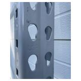 SINGLE - Heavy Duty Pallet Rack / Teardrop Racking Upright - 84" Tall and 48" Deep