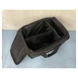 Lot of 12 NEW Craftsman Black Nylon Soft-Sided Tool Bag Storage Cases with Compartment Divider & Dual Zippers