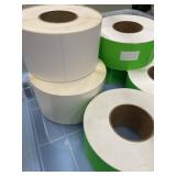 Miscellaneous LOT of Adhesive Stickers and Magnetic Labeling Rolls / Magnetic Label Strips