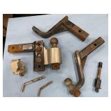 Miscellaneous LOT of Various Hitch Ball Mounts - Heavy Duty Steel Towing Units