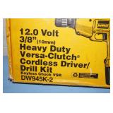 DeWalt DW945K-2 Heavy Duty 1/2" Cordless Drill / Driver with Versa Clutch & Keyless Chuck