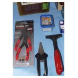 Large Lot of Miscellaneous Tools & Accessories - Drill Bits Stapler Caulk Gun & More