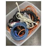 Large LOT of Miscellaneous Length & Color AC Power Extension Cables / Cords