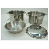 Stainless Steel Dutch Oven with Strainer