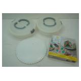 Cake Keepers, Dessert Carriers, Lazy Susan, Cake Pan Set (3 pans)