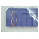 Purple Tool Box with 2 Pliers, Clippers, Tweezers, Copper Wire
