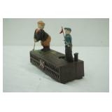 Vintage cast iron "Birdie Putt" mechanical coin bank