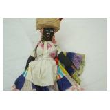 Vintage handcrafted Caribbean Cloth Doll. Mid 20th Century Folk Art. Nassau