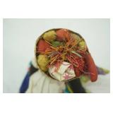Vintage handcrafted Caribbean Cloth Doll. Mid 20th Century Folk Art. Nassau