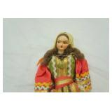 Vintage Mid Century Greek Folk Art Souvenir Doll.
