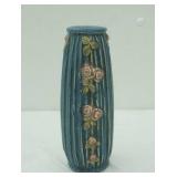 Antique Weller Pottery "Blue Drapery" Vase. 1915. 8" tall
