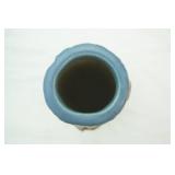 Antique Weller Pottery "Blue Drapery" Vase. 1915. 8" tall