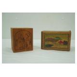 Vintage Toystalgia Inc. Music Box Coin Bank; Vintage Japanese Himitsu-Bako (secret puzzle box)