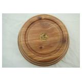 handmade, hand turned segmented wooden bowl 7.25" diameter by 4.25" tall