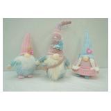 Gnomes 3ct. Spring Theme. Evergreen