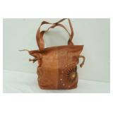 handcrafted Moroccan Leather Tote Bag