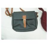 Leather Mode Purse black leather Purse; Susan Lanci Luxe Suede Cuddle Carrier