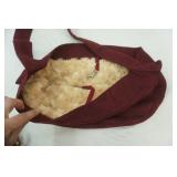 Leather Mode Purse black leather Purse; Susan Lanci Luxe Suede Cuddle Carrier
