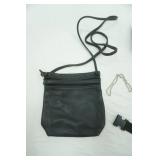 La Regale LTD Evening Clutch Purses, Black Leather Crossbody bag, Black Leather fanny pack, Ellen Tracy Travel Bag, Travelon Wallet