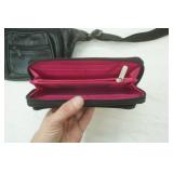 La Regale LTD Evening Clutch Purses, Black Leather Crossbody bag, Black Leather fanny pack, Ellen Tracy Travel Bag, Travelon Wallet