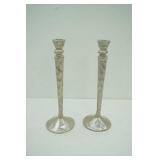 West Elm Brutalist Candlestick Holders. 15" tall