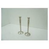 West Elm Brutalist Candlestick Holders. 15" tall