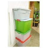 4 Large Totes With Lids