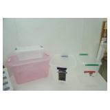 4 Totes, 2 with lids.
