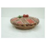 vintage ceramic cherry pie keeper