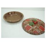 vintage ceramic cherry pie keeper