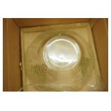 Vintage Clear Glass Punch Bowl Set