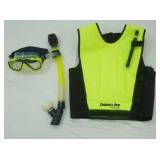 Scubapro Cruiser Snorkeling  Vest, Goggles, Snorkel