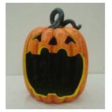 Jack-O-Lantern Decor Container 14" tall