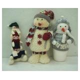 Plush Snowman Decor