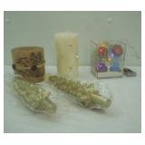 Candles, Fairy Lights, Glass Candle Holder