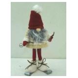 Skiing Gnome 14" tall