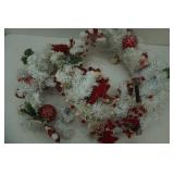 Holiday Lighted White Garland
