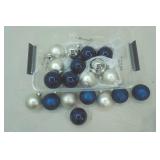 Glass Christmas Balls with Small Tote