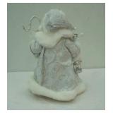 12" White & Silver Santa Claus Tree Topper