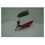 Winter Vintage Camper Metal Decor