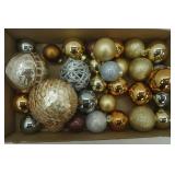 Gold Toned Christmas Balls
