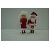 Mr. & Mrs. Claus Nutcracker Figurines