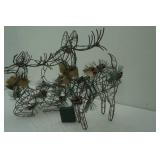 Decorative Metal Reindeer Figures