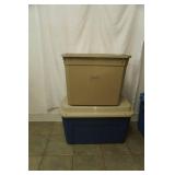 2 Large Totes with lids