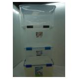 4 Large Totes with Lids